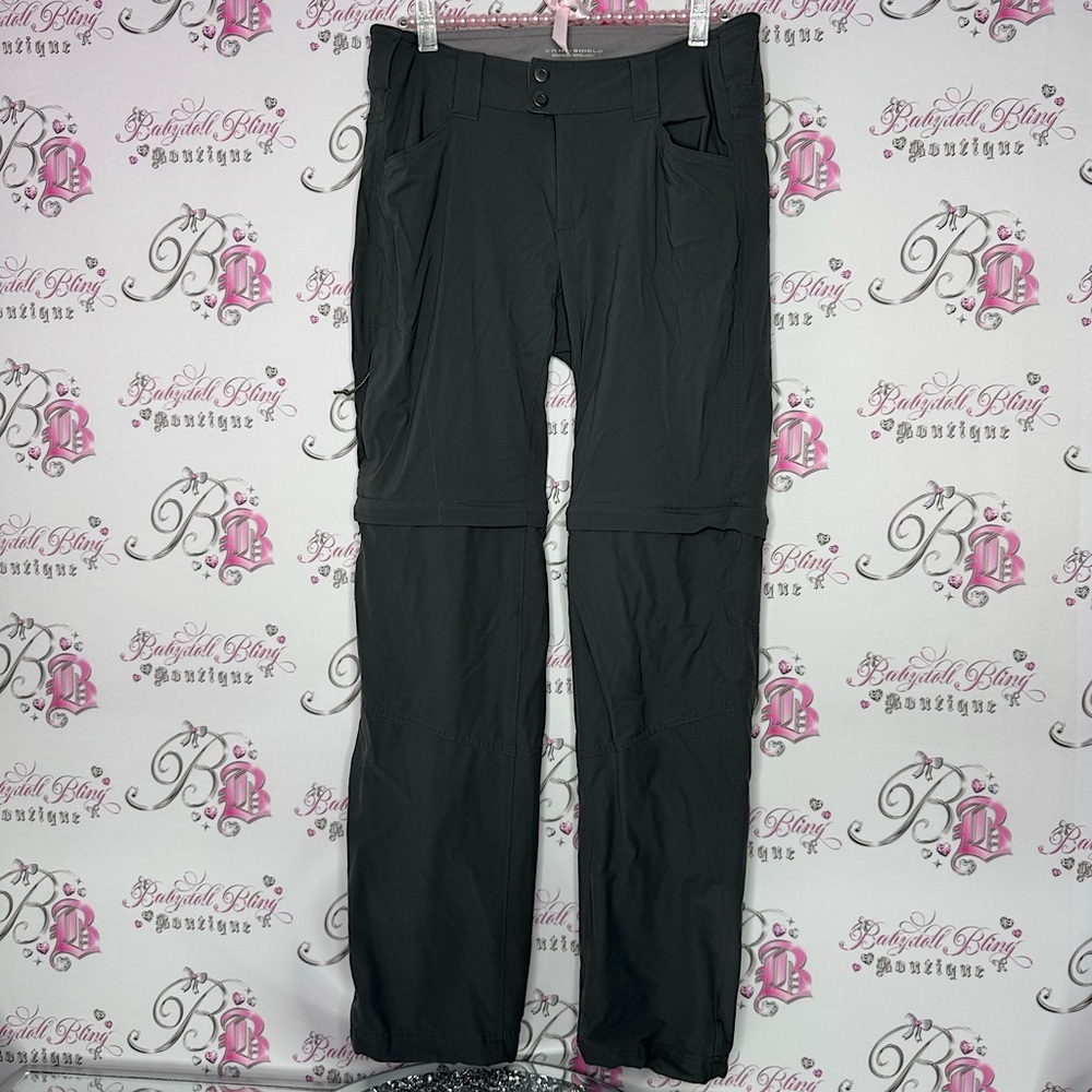 Columbia pants with zippers to make shorts cargo grey omni-shield repellent 8
